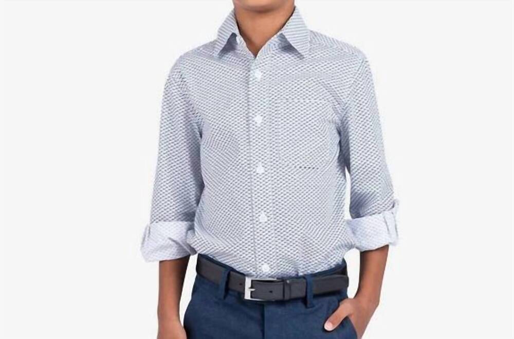 NEW APPAMAN shark frenzy button up shirt in white